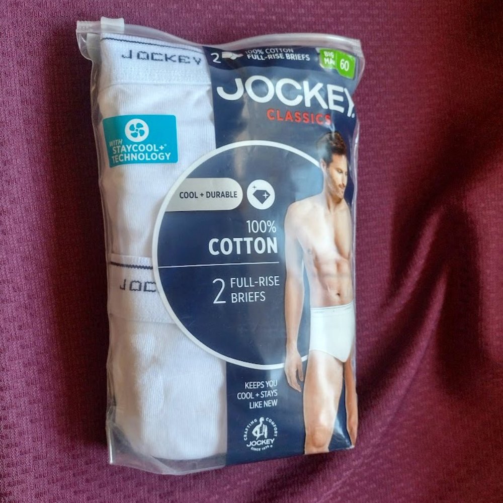 Jockey Big Man's Classic Full Rise Briefs 2- Pk